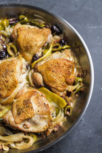 Rustic chicken alla cacciatora doesn't need tomatoes